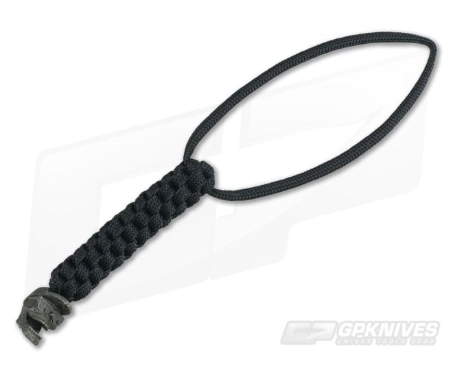DPx Gear Mr DP Black Lanyard Black Oxidized Pewter Bead - DPX-DPLSB010