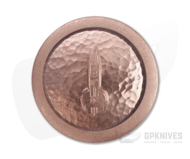 D Rocket Design Copper Worry Stone Coin 0027 - DRD-0027