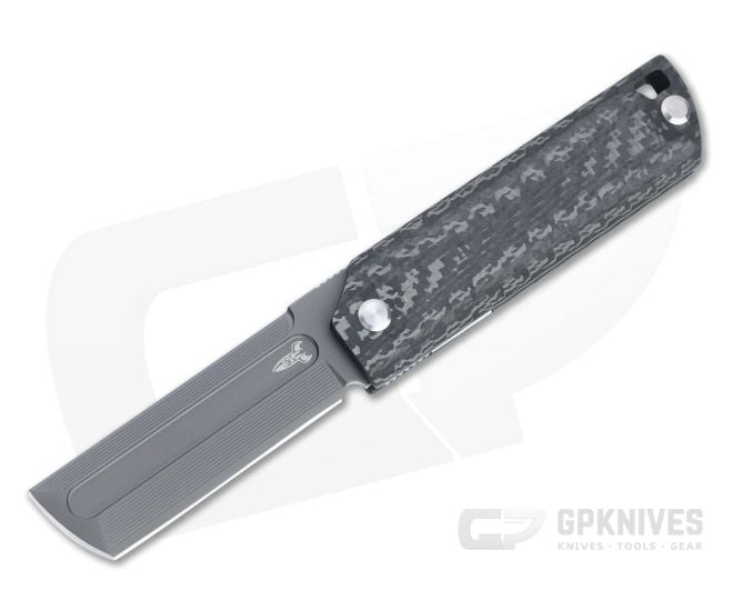 D Rocket Design MaximX EDC Flipper Black M390 Carbon Fiber Folding Knife 0036 - DRD-0036