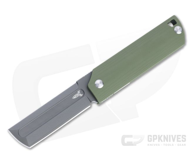 D Rocket Design MaximX EDC Flipper Black M390 Green G10 Folding Knife 0038 - DRD-0038