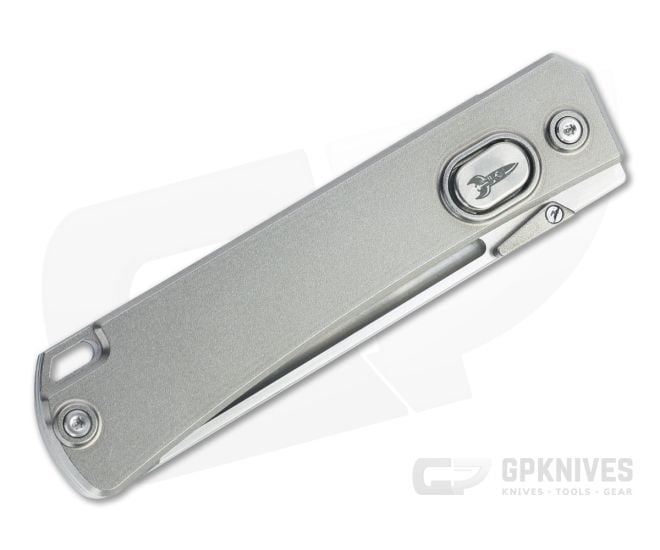 D Rocket Design Jupiter EDC Satin M390 Titanium Reverse Liner