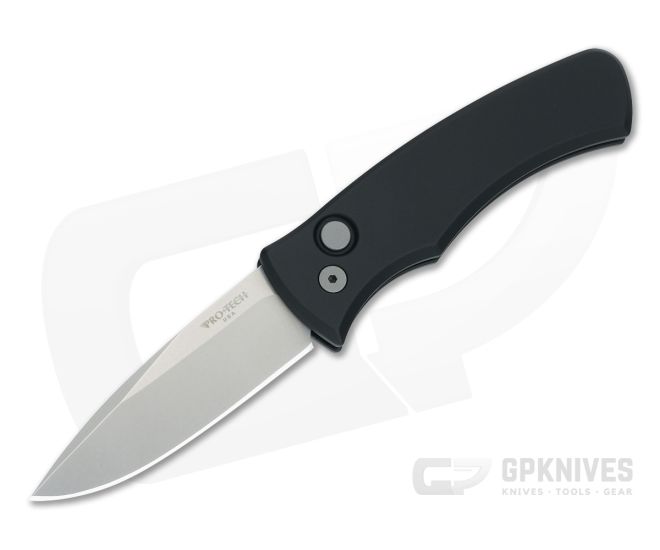 Protech Duke 2 Auto Black Aluminum Stonewash MagnaCut - PT-DUKE2101