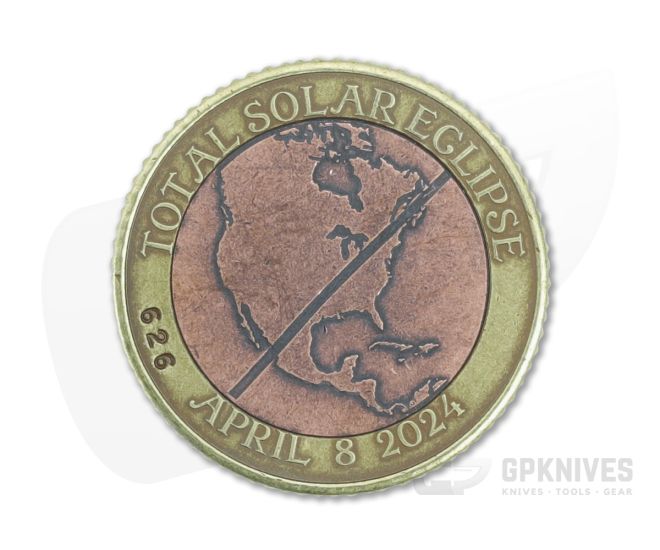 Shire Post Mint Bi-Metal Total Solar Eclipse 2024 Commemorative Coin - SPM-ECL-24-BI