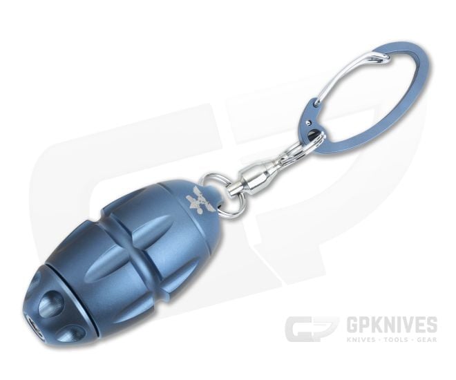 LionSteel Eggie Blue Titanium Keychain Multitool EG-BL - LS-EG-BL