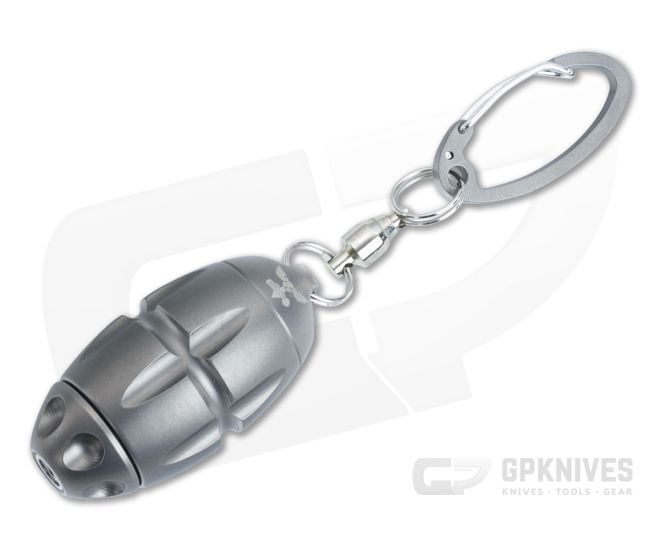 LionSteel Eggie SandBlast Gray Titanium Keychain Multitool EG-GY - LS-EG-GY
