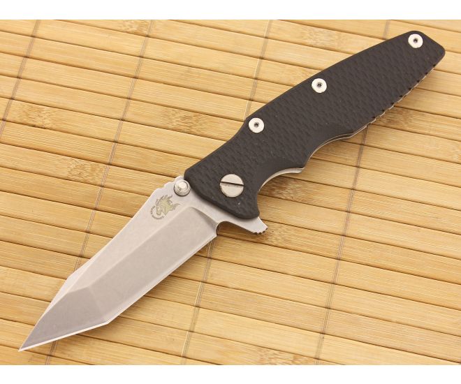 Hinderer Knives Eklipse Tanto Flipper Black G10 - HK-EK-BLK-35F