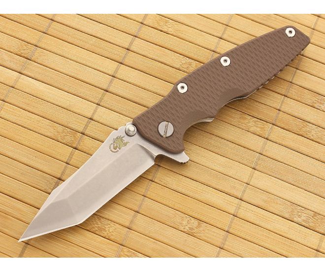 Hinderer Knives Eklipse Tanto Flipper Flat Dark Earth G10 - HK-EK-FDE-35F