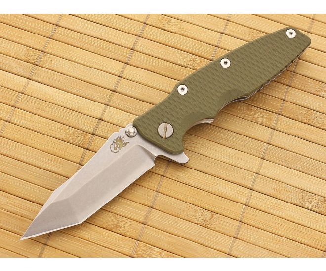 Hinderer Knives Eklipse Tanto Flipper Olive Drab Green G10 - HK-EK-OD-35F