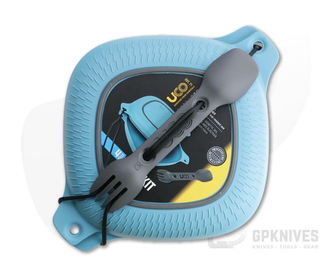 UCO Gear Four Piece Mess Kit Classic Blue and Gray - UCO-F-MK-CORE4PC-BLUE-1