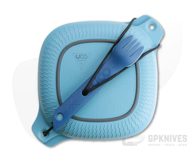 UCO Gear Six Piece Mess Kit w/ Switch Spork and Camp Cup Classic Blue - UCO-F-MK-CORE6PC-BLUE