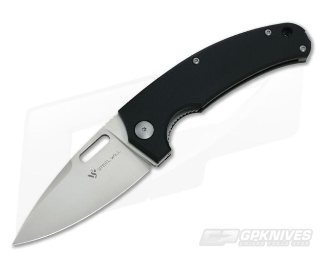 Steel Will Piercer Rumici Liner Lock Satin D2 Black G10 Folder F40-01 - SW-F40-01