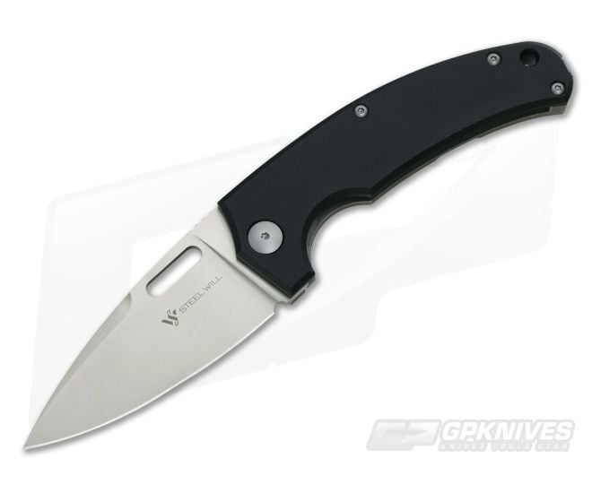 Steel Will Piercer Rumici Titanium Frame Lock Satin D2 Black G10 Folder F40-61 - SW-F40-61