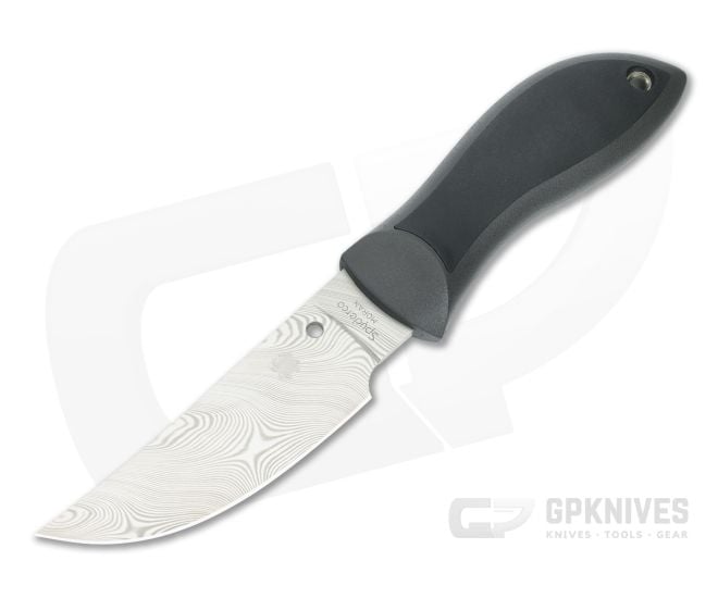 Spyderco Moran Upswept Gray Damasteel Sprint Run - SP-FB01PGYD