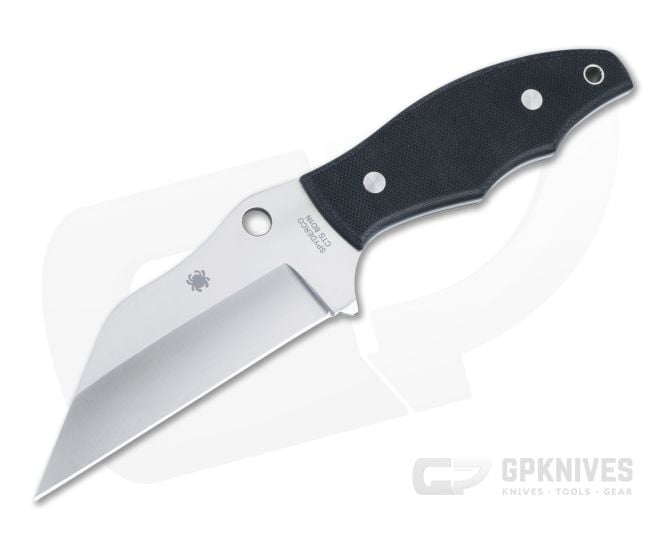 Spyderco Ronin 2 Fixed Blade Black G10 Handles CTS-BD1N Wharncliffe Blade FB09GP2 - SP-FB09GP2