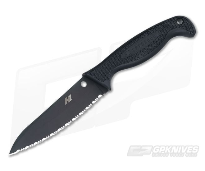 Spyderco Aqua Salt Black H1 SpyderEdge Fixed FB23SBBK - SP-FB23SBBK
