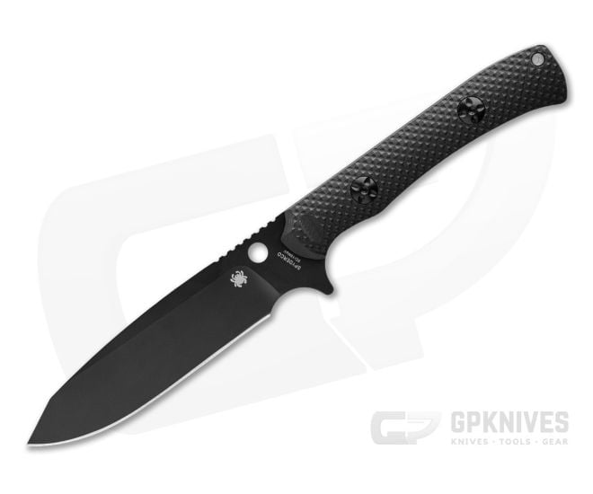 Spyderco Skoli Black Fixed Blade Black G10 - SP-FB53GPBK