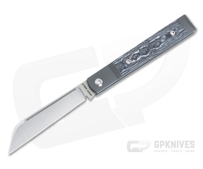 Jack Wolf Knives Feelgood Jack White Storm Fat Carbon Satin S90V Wharncliffe FEELG-01-FCWS - JWK-FEELG-01-FCWS