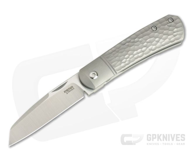 Pena Knives X Series Front Flipper Apache Bolstered Jigged Titanium - PK-FFA-JT