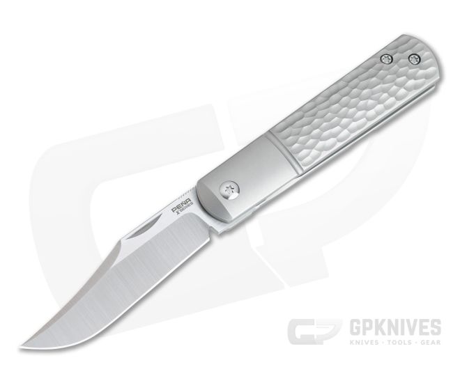 Pena Knives X Series Front Flipper Barlow Bolstered Jigged Titanium - PK-FFB-JT