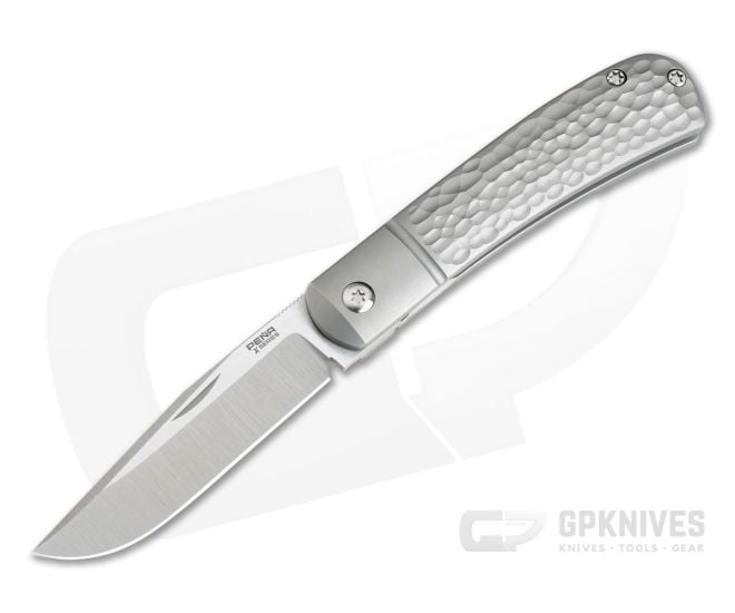 Pena Knives X Series Front Flipper Trapper Bolstered Jigged Titanium - PK-FFT-JT