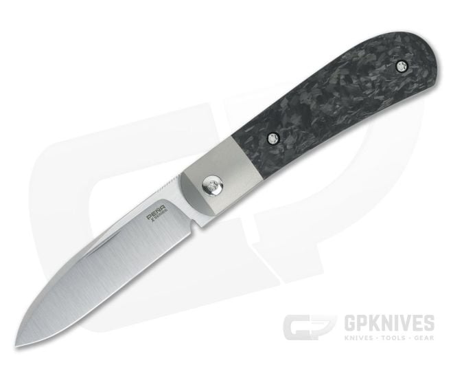Pena Knives X Series Front Flipper Zulu Bolstered Marbled Carbon Fiber - PK-FFZ-MCF