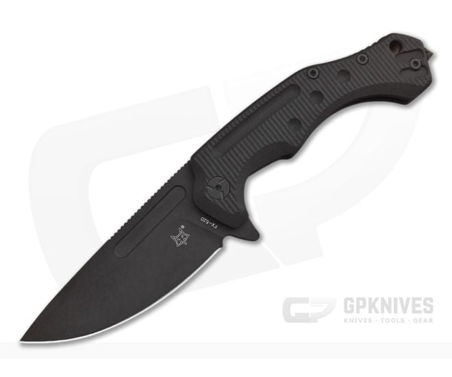Fox Knives 520 Desert Fox Black G10 & Cerakote Flipper - FK-520