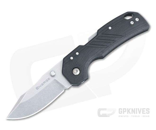 Cold Steel Engage Atlas Lock 2.5" Stonewashed 4116SS Black GFN Folder FL-25DPLC - CS-FL-25DPLC