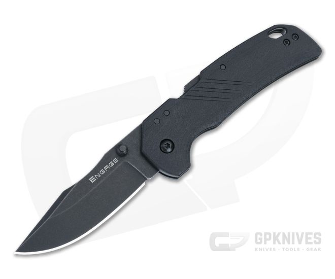 Cold Steel Engage Atlas Lock 3" Black Stonewashed AUS10A Black GFN Folder FL-30DPLC-10B​ - CS-FL-30DPLC-10B​