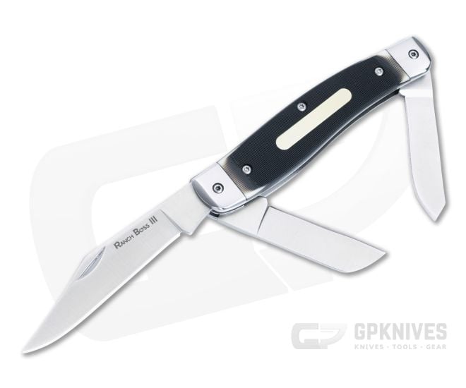 Cold Steel Ranch Boss III Stockman Faux Sawed Bone Satin Blades FL-STKMN - CS-FL-STKMN