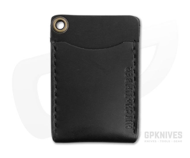 Hitch & Timber Flat Jack Black Leather Minimalist Wallet - HT-FLATJACK-BK