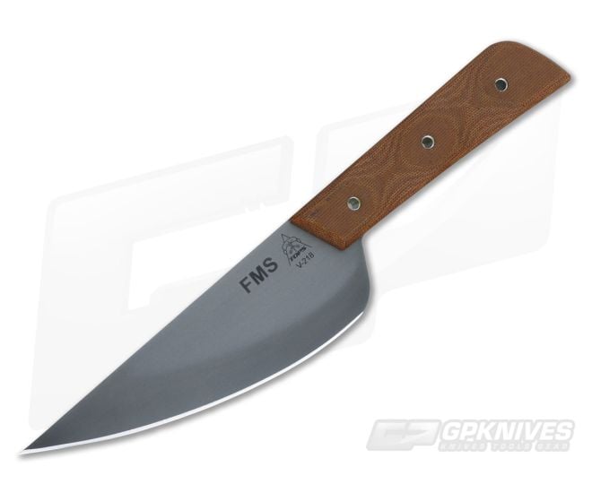 TOPS Knives Frog Market Special Tan Canvas Micarta - TP-FMS05