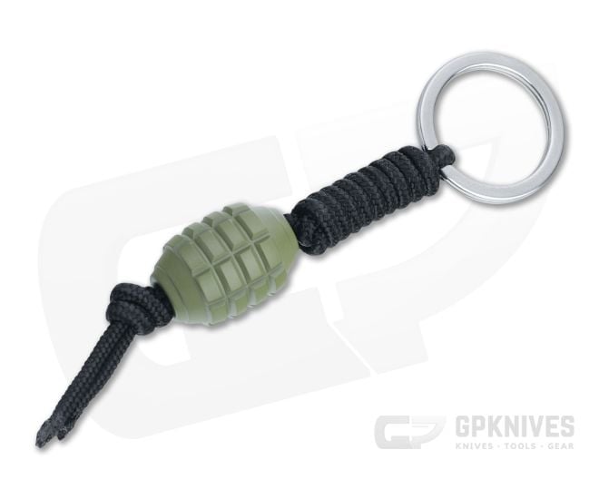 Microtech Frag Grenade Bead OD Green Lanyard Keychain - MT-FRAG-OD-BEAD-KC