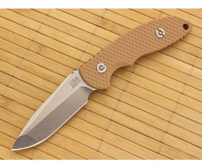 Hinderer Knives FXM 3.5 Fixed Spanto Coyote G10 - HK-FXM-008