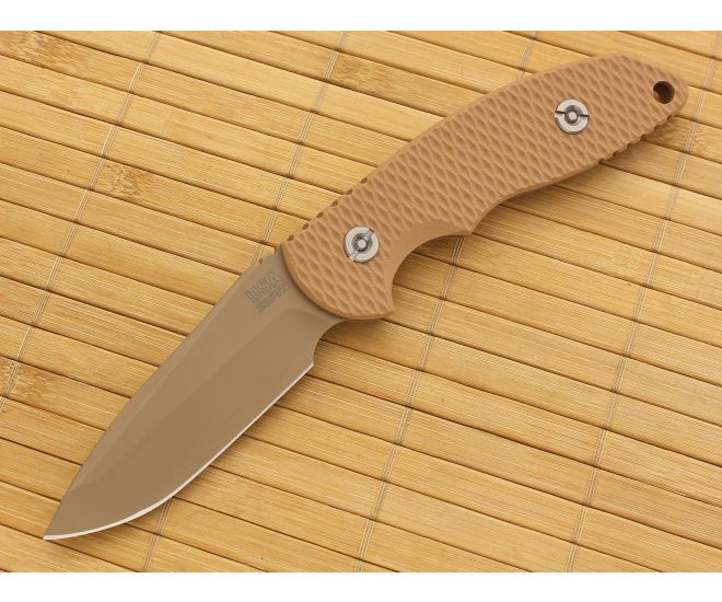 Hinderer Knives FXM 3.5 Fixed DLC Spanto Coyote G10 - HK-FXM-010