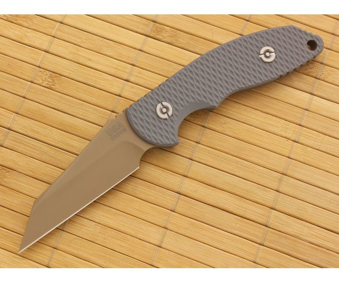 Hinderer Knives FXM 3.5 Fixed DLC Wharncliffe Gray G10 - HK-FXM-012
