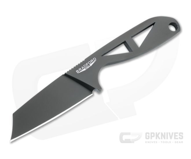 Bradford G-Cleaver Black DLC Elmax Fixed Blade Neck Knife GCLEAVER-DLC - BK-GCLEAVER-DLC