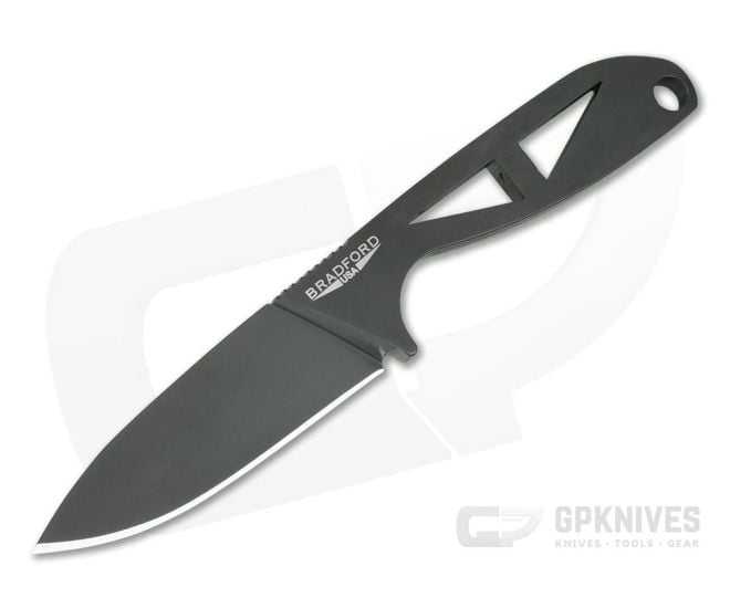 Bradford G Necker Black DLC Elmax Fixed Blade Neck Knife GNECKER-DLC - BK-GNECKER-DLC