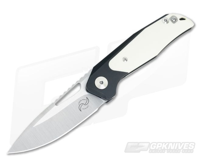 Liong Mah Design GSD Tuxedo Ivory Micarta Flipper - LMD-GSDV2