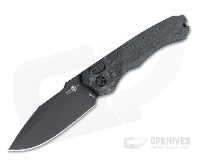 Heretic Knives Wraith Auto S/E DLC Elmax Bolstered Integral Carbon Fiber Automatic H000-6A-CF - HRT-H000-6A-CF