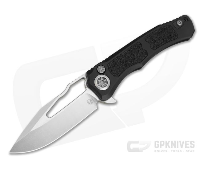 Heretic Wraith V4 Manual Stonewash Clip Point Flipper - HRT-H001-2A