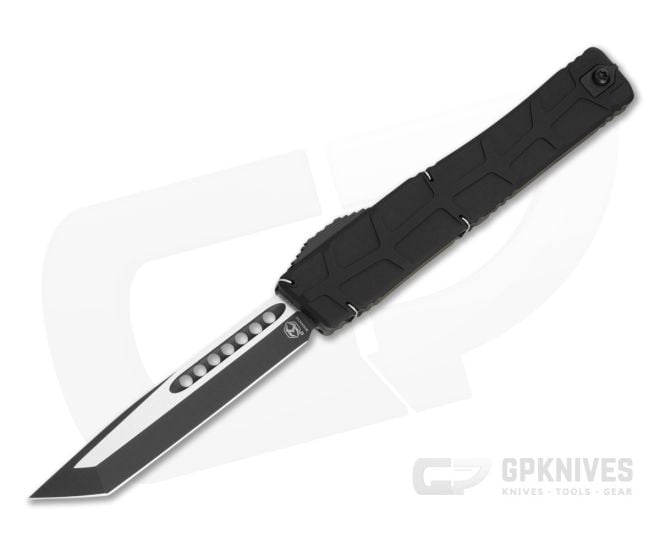 Heretic NYX V2 Tanto Proof Run Black Aluminum Magnacut Two Tone Black Tactical OTF Automatic Knife (3.62" Blade) H015-10A-T - HRT-H015-10A-T