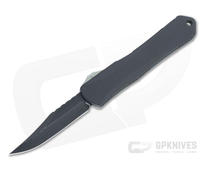 Heretic Knives Manticore-S Bowie Battleworn Black Elmax Jade G10 Cover Black OTF Automatic H022B-8A-JADE - HRT-H022B-8A-JADE