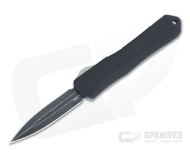 Heretic Knives Manticore-S Double Edge Battleworn Black Elmax Jade G10 Cover Black OTF Automatic H024-8A-JADE - HRT-H024-8A-JADE