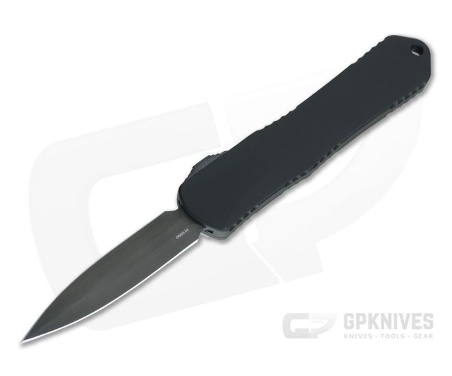 Heretic Knives Manticore-E Double Edge Black DLC S35VN Tactical Black EDC OTF Automatic H028-6A-T - HRT-H028-6A-T