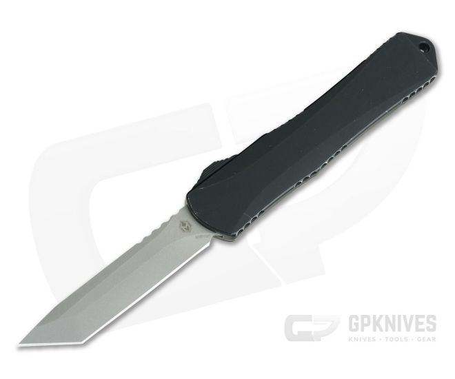 Heretic Knives Manticore-X Tanto Battleworn S35VN Battleworn Black OTF Automatic H031-5A-BATTLE - HRT-H031-5A-BATTLE