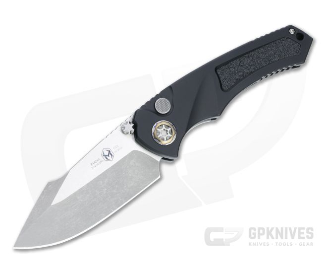 Heretic Knives Pariah Battleworn Elmax Dual Action Liner Lock Automatic H048-5A - HRT-H048-5A
