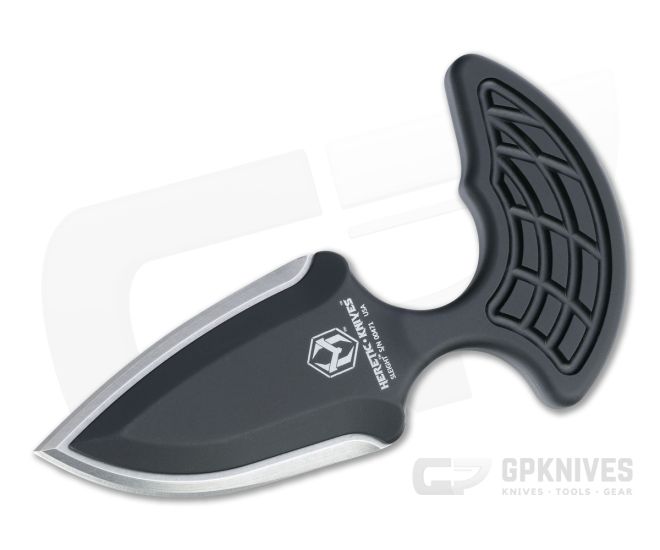 Heretic Sleight Black Push Dagger Stonewashed 20CV H050-2A - HRT-H050-2A
