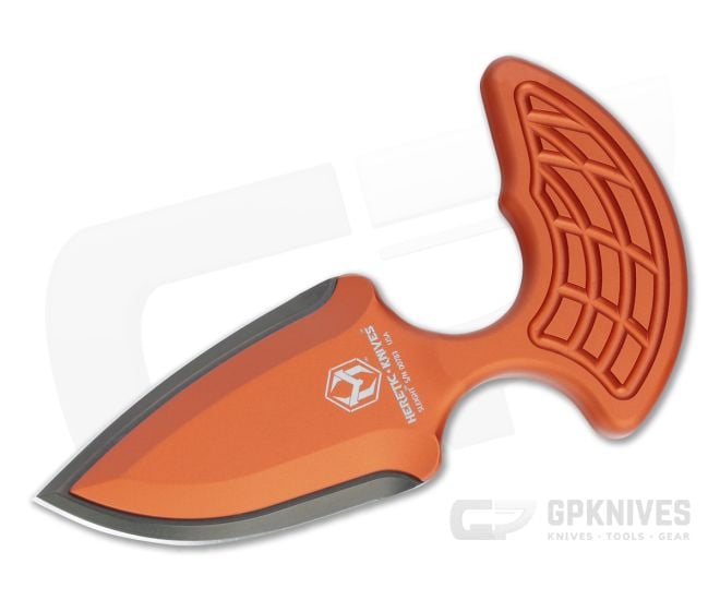 Heretic Sleight Orange Push Dagger Black DLC 20CV H050-6A-ORG - HRT-H050-6A-ORG