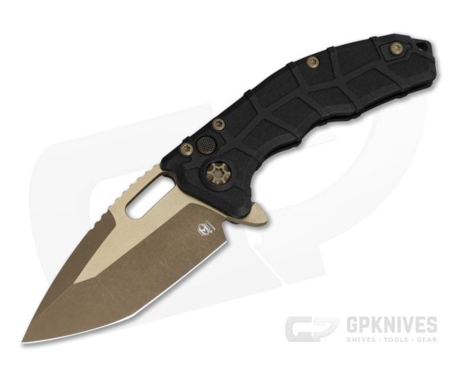 Heretic Martyr MagnaCut Bronze Black Polymer Button Lock Flipper (3.50" Blade) H057-7A - HRT-H057-7A