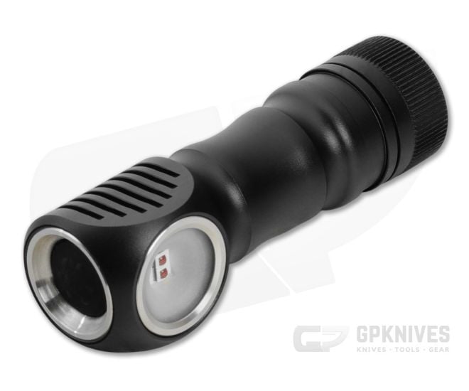 ZebraLight H504r Aluminum (Deep Red) AA Flood Headlamp Right-Angle Flashlight - ZL-H504R